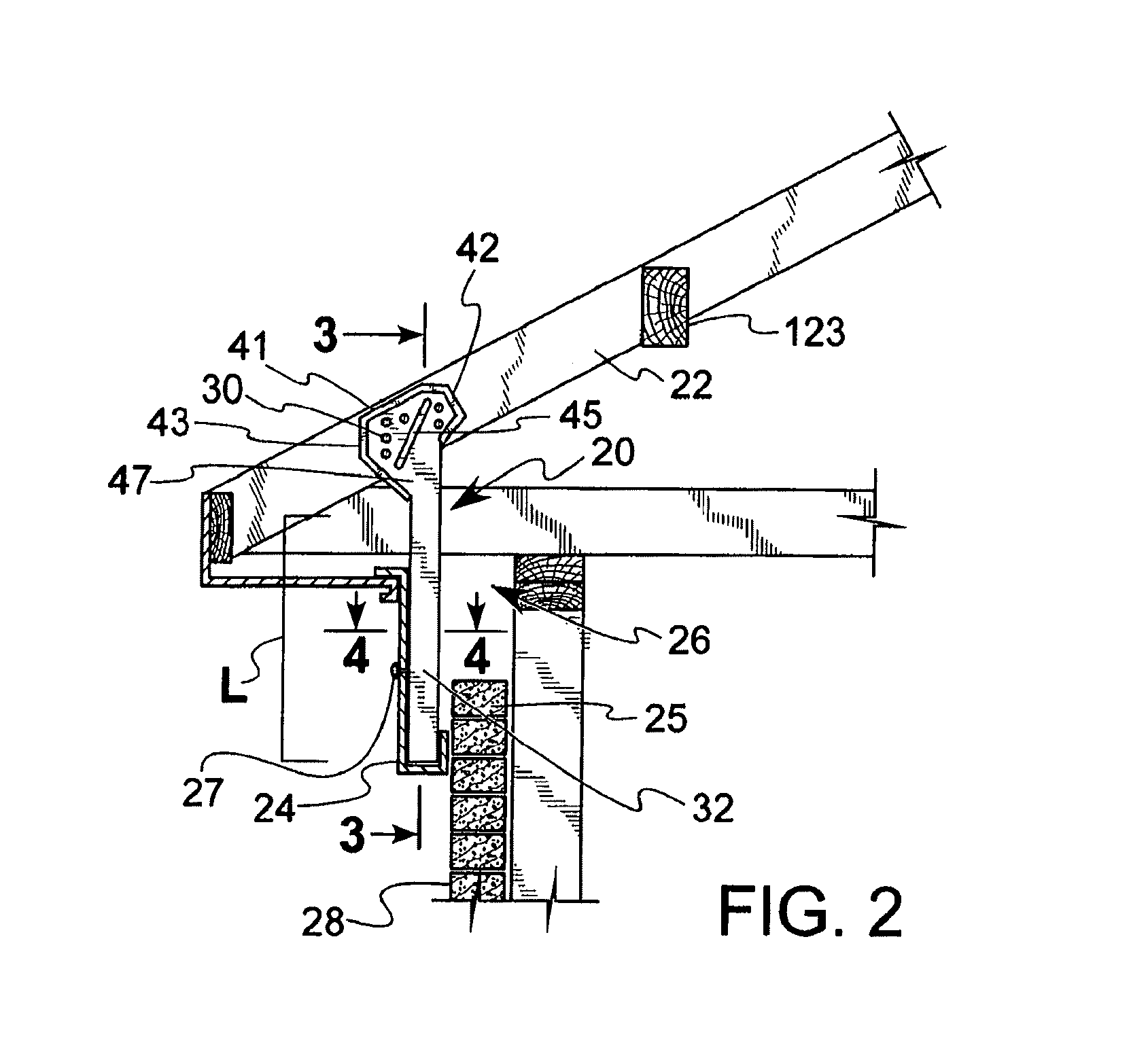 Method for securing a panel over a gap in an exterior portion of a building