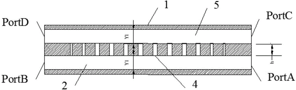 Novel belt-shaped electron beam traveling-wave tube output structure