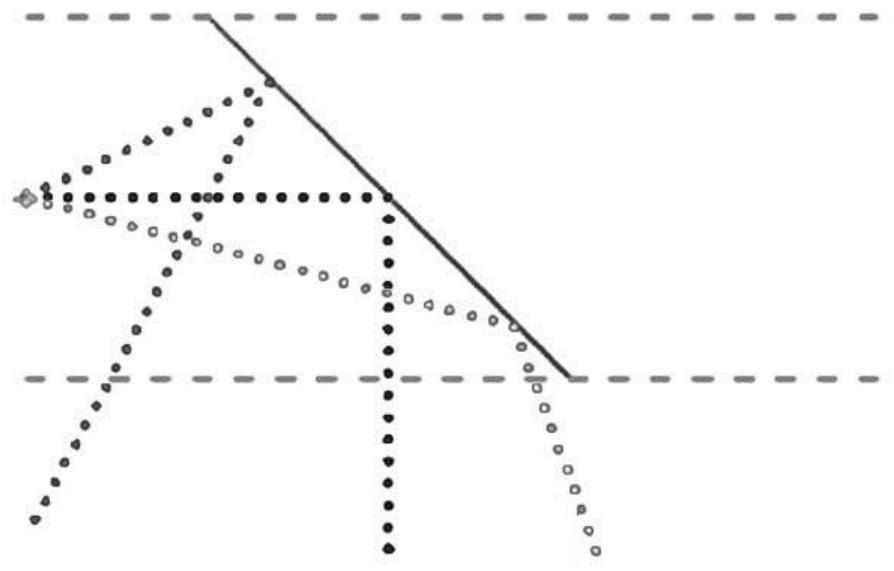 Surface acoustic wave curve reflection stripe and touch screen applying same