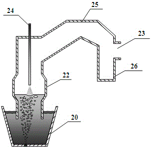 Device and method for single snorkel vacuum degassing refining of molten steel by employing bottom injection