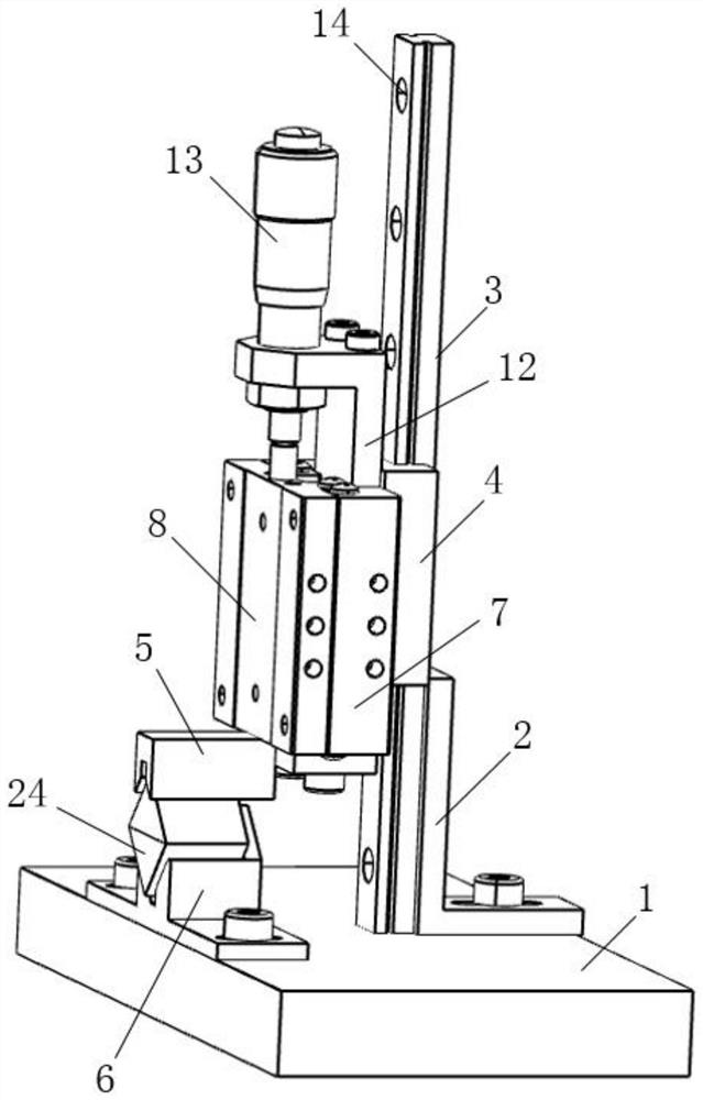Gluing and pressing tool and method for rectangular prism
