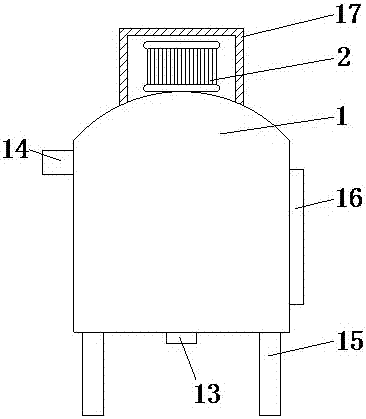 Cleaning device for thermal equipment