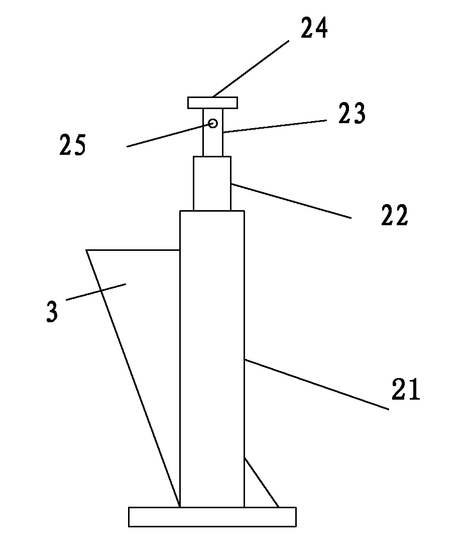 Presetting and detecting device for vehicle deflections of metro vehicles and use method of same