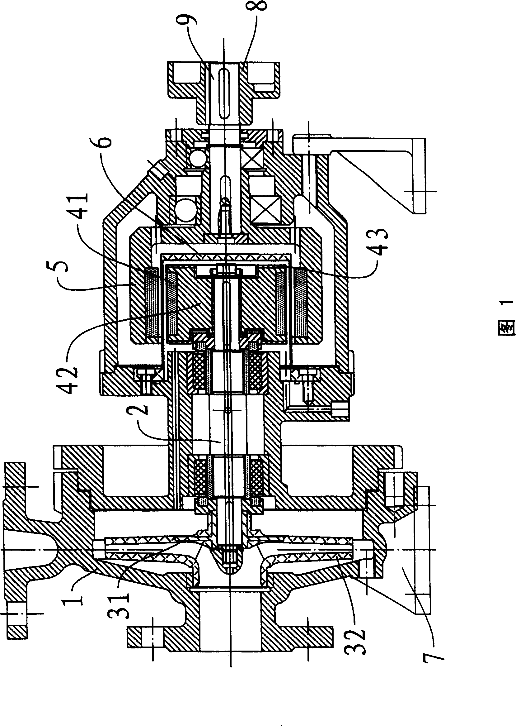 Magnetically-actuated chemical flow-process pump