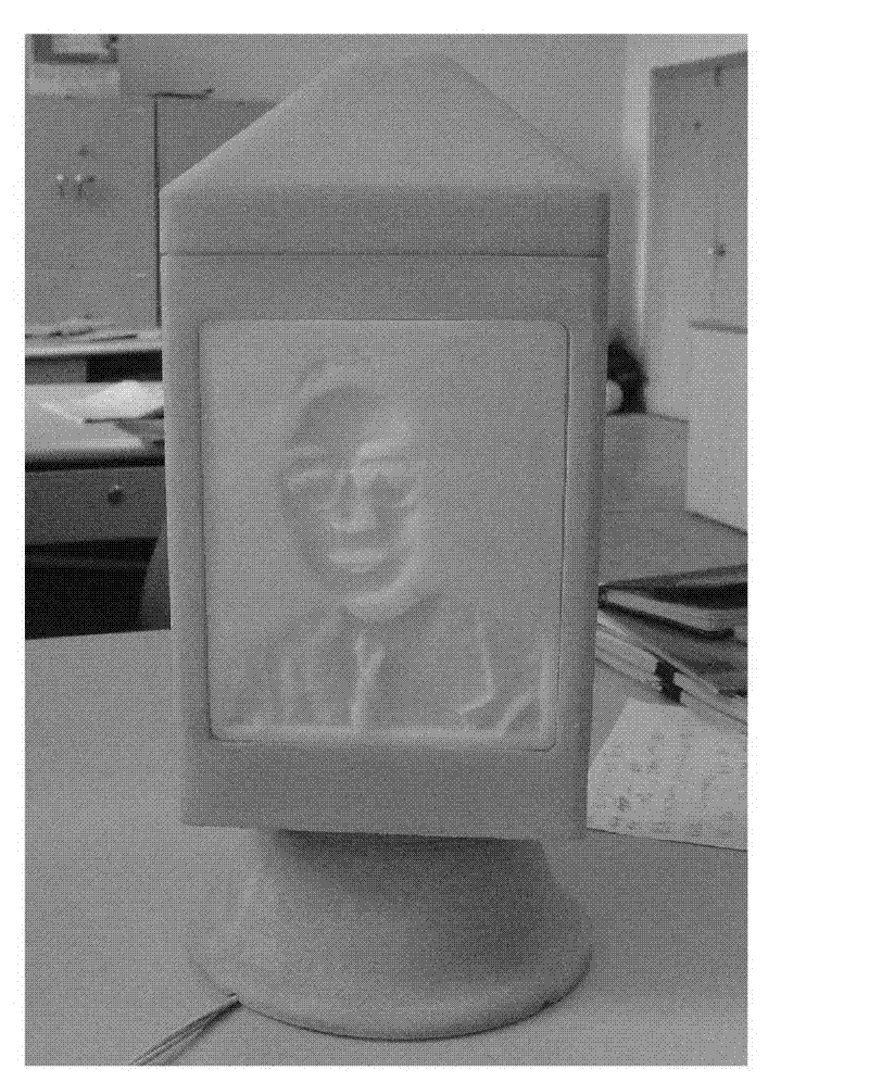 Method for quickly manufacturing light-showing three-dimensional embossment through laser