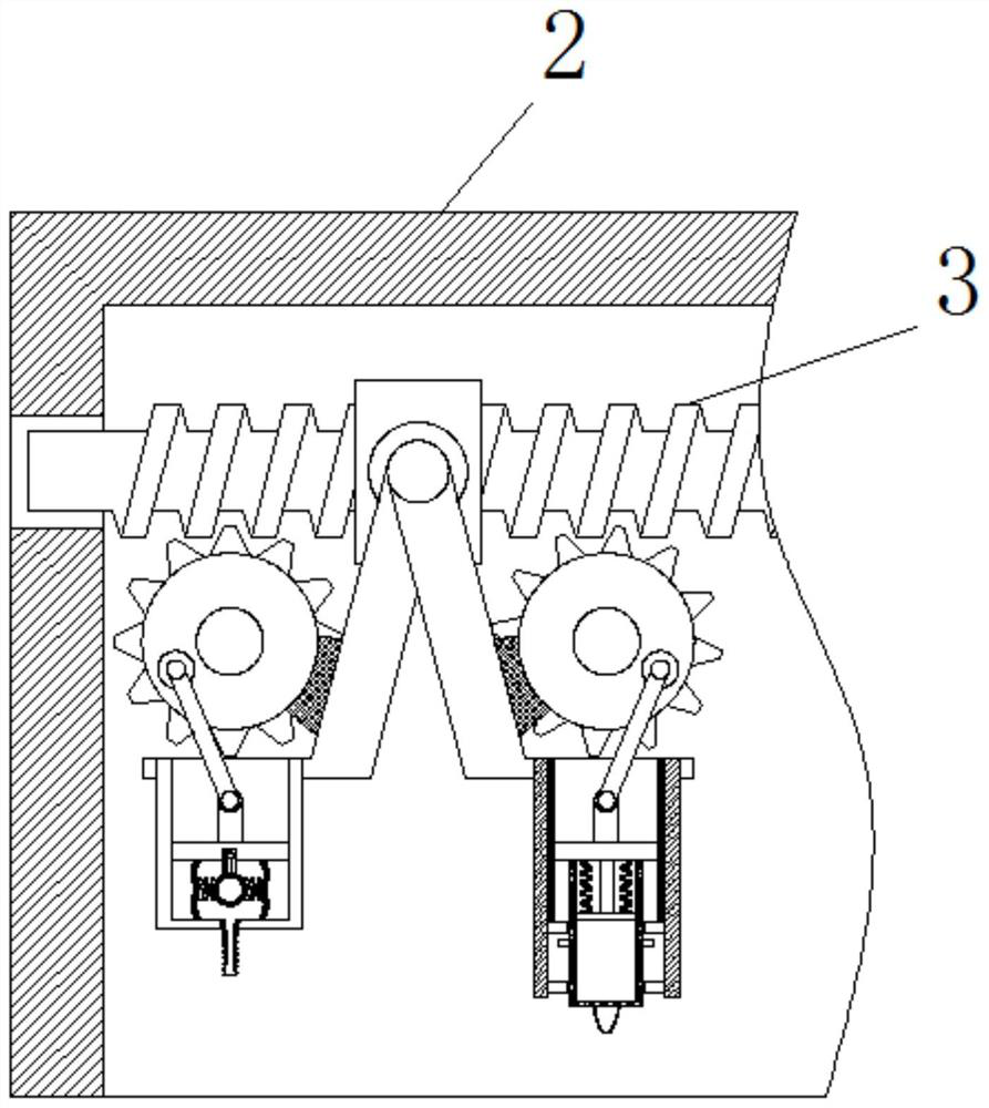 Dispensing device capable of quickly drying LED lamps after uniform gluing