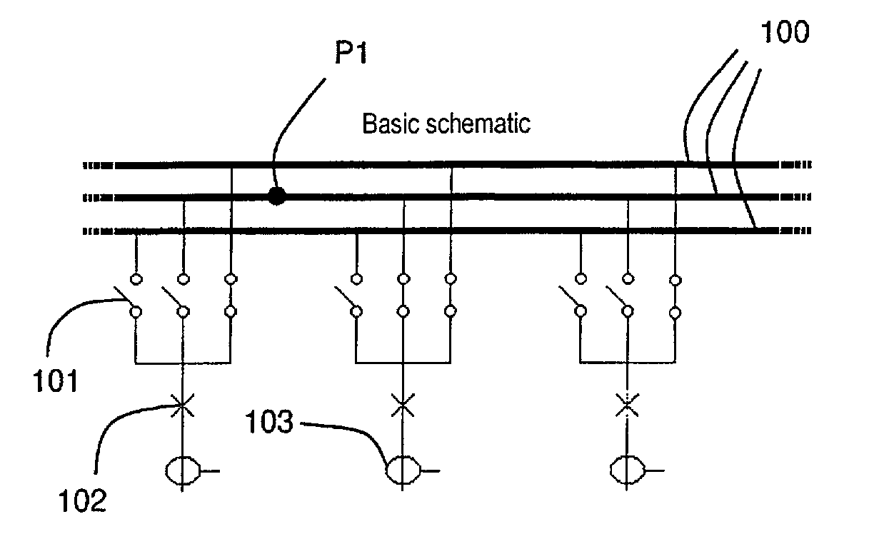 Process for initializing and updating the topology of a high-voltage or medium-voltage electrical power station