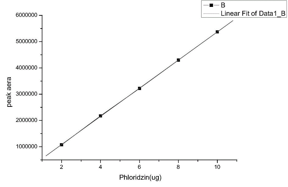 Method for extracting phloridzin of malus hupehensis (pamp.) rehd