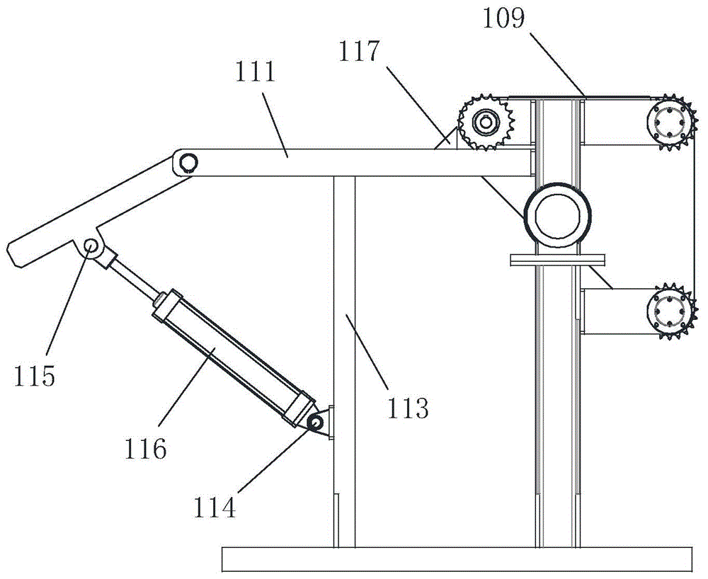 Main rib conveying mechanism for roll welding processing of square pipe steel reinforcement framework