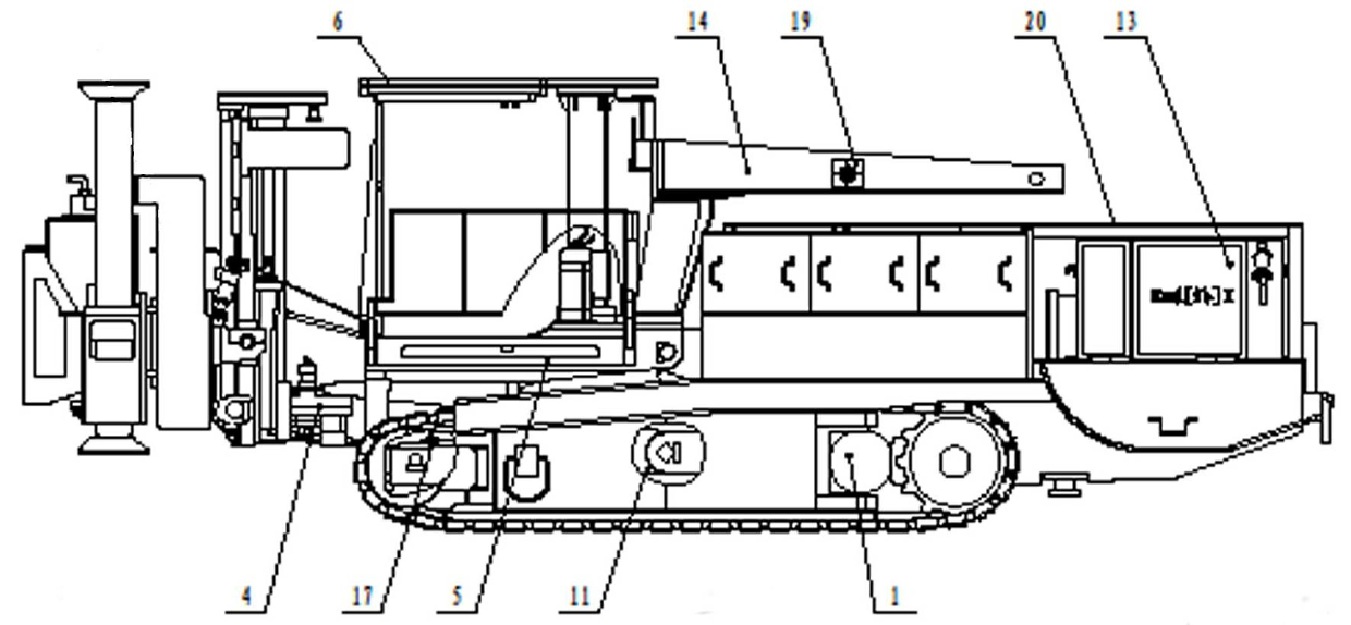 Hydraulic five-arm anchor drill for coal mine