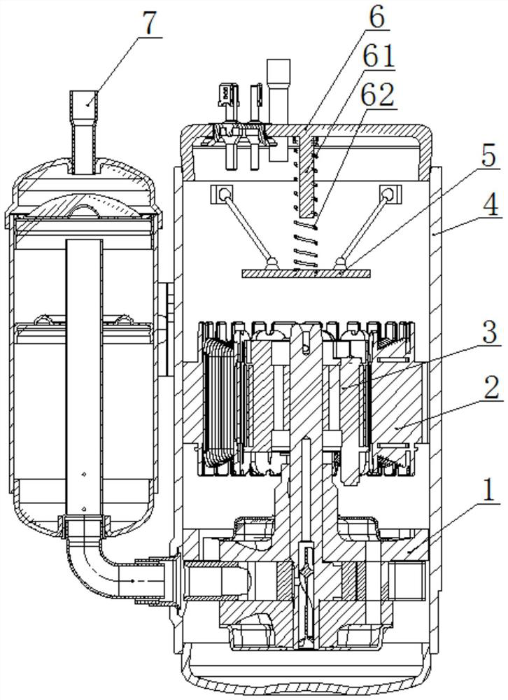 Compressor shell device and compressor