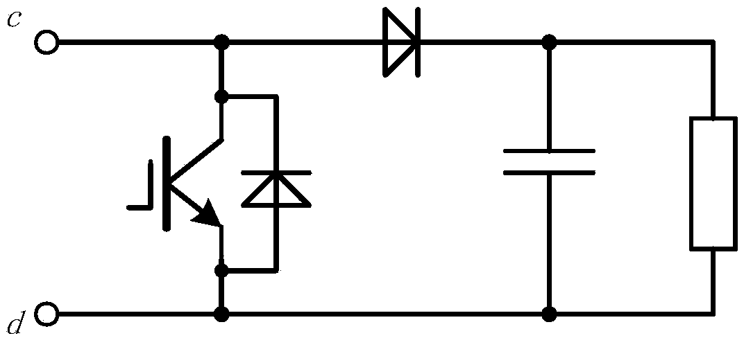 High-power compensation type cascade diode H-bridge unit power factor rectifier