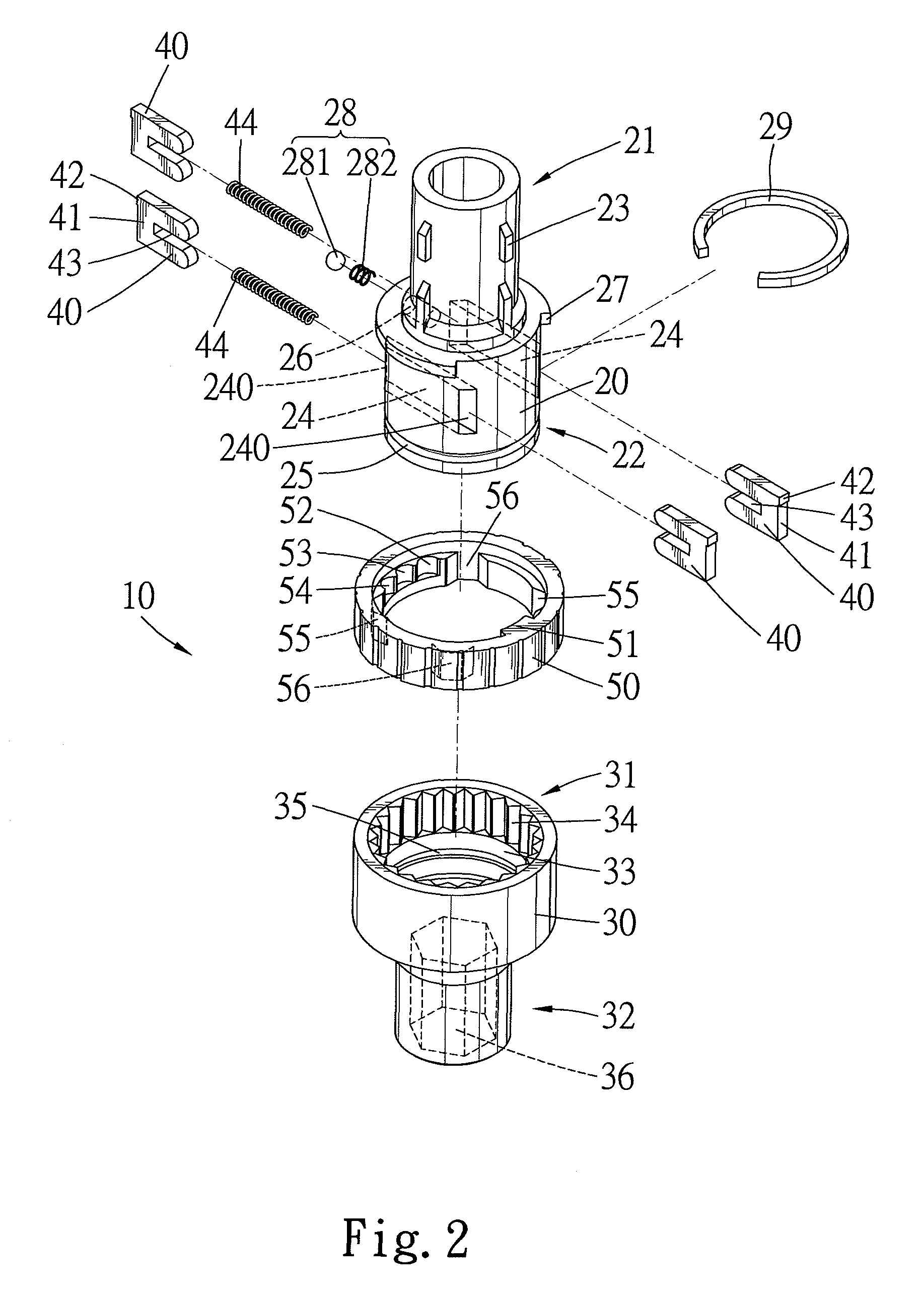 Screwdriver with ratchet mechanism