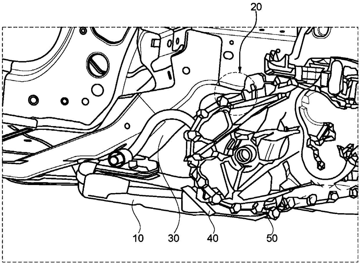 Chassis device for motor vehicle