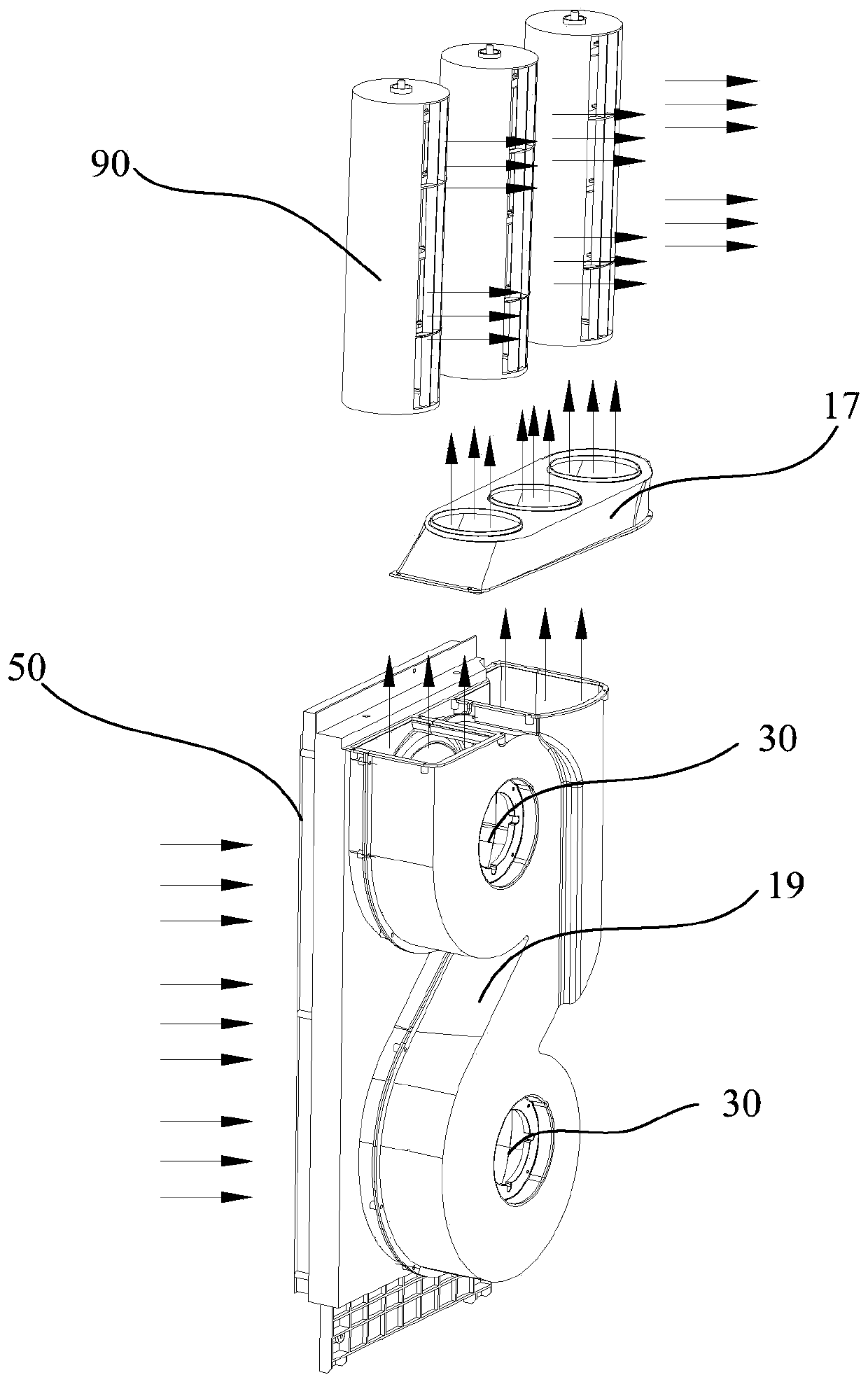 Air conditioner cabinet, air conditioner and air outlet control method for air conditioner cabinet