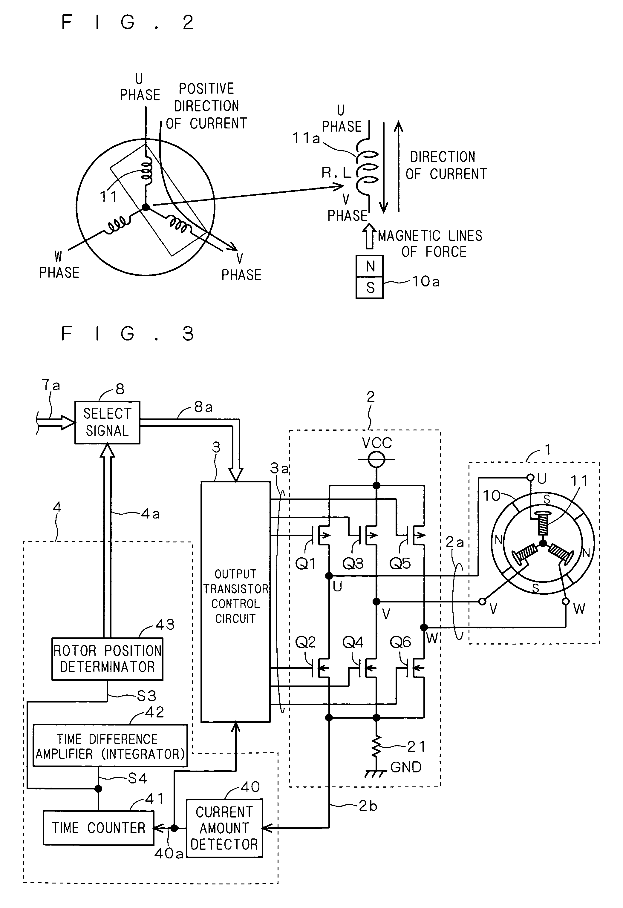 Stationary position detection circuit and motor drive circuit