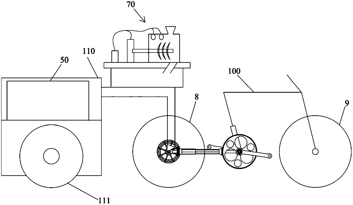 Municipal energy-saving and environment-friendly garbage disposal vehicle