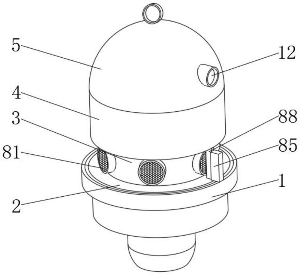 Multi-layer water quality monitoring device convenient for sampling