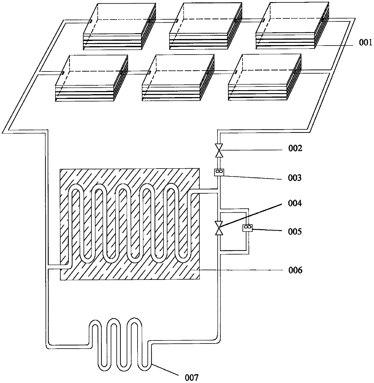 Flat-plate-type heat collecting system and method