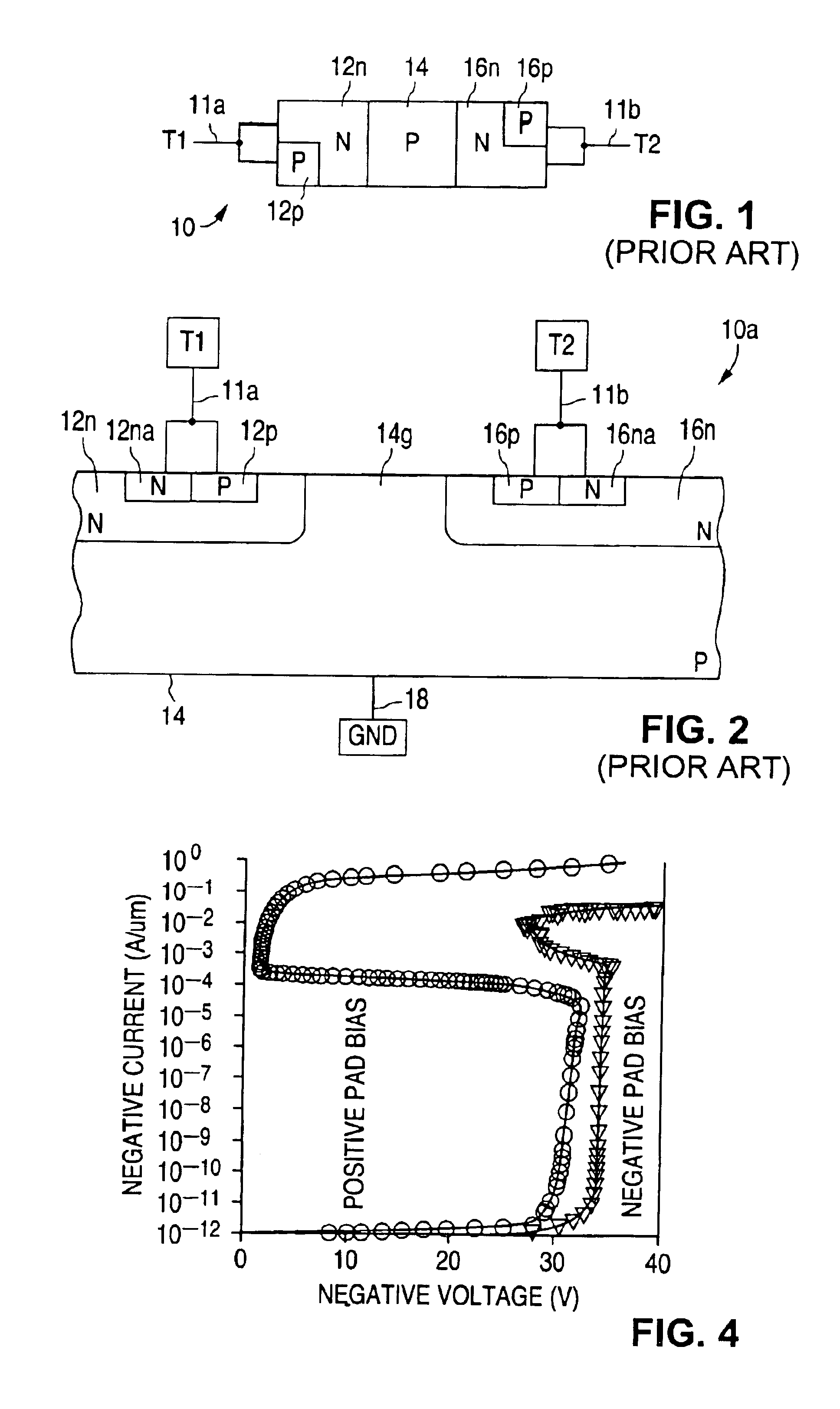 Electrostatic discharge (ESD) protection structure with symmetrical positive and negative ESD protection