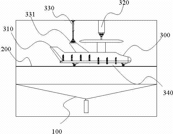 Prostration type watch-film system and implementation method thereof