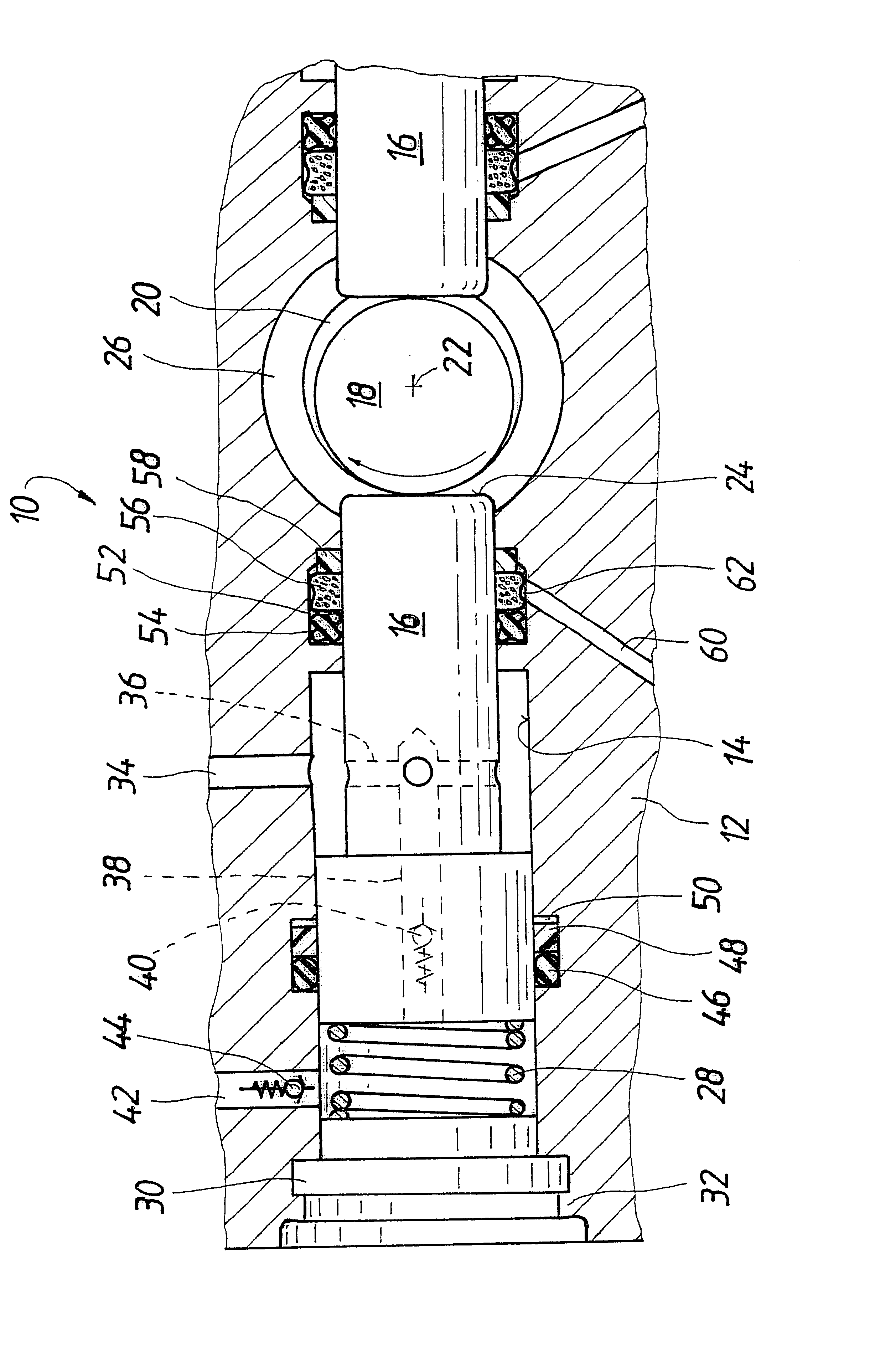 Pump assembly for a slip-controlled hydraulic brake system for a vehicle