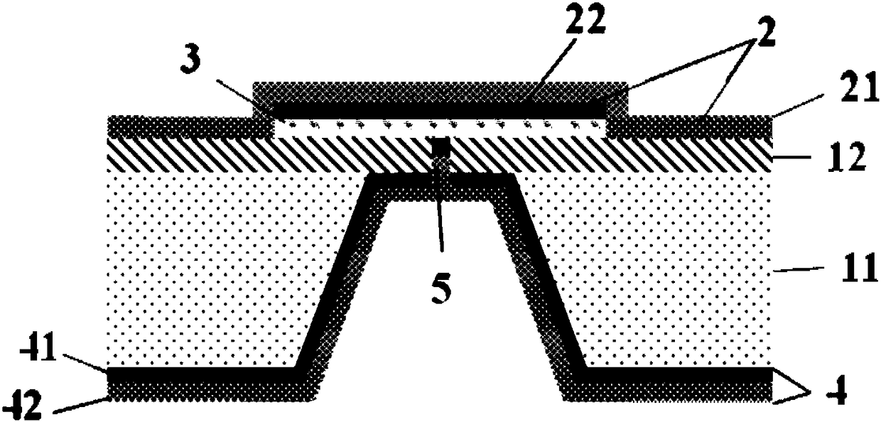 Graphene vertical heterojunction device and preparation method thereof