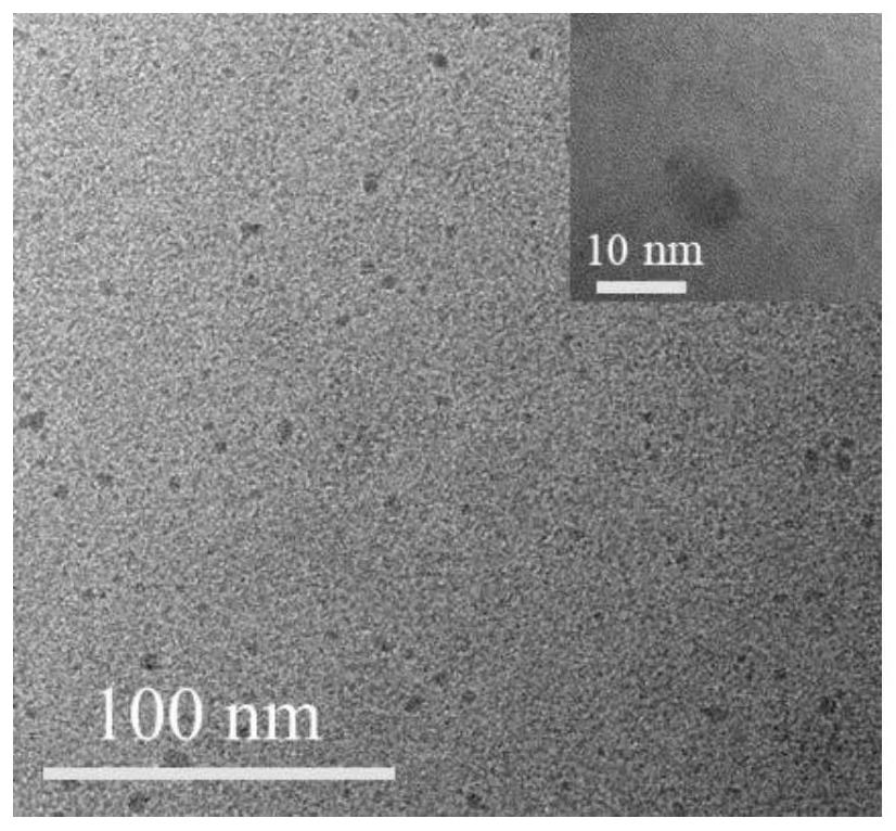 Water-soluble N, S co-doped carbon quantum dot material as well as preparation method and application thereof