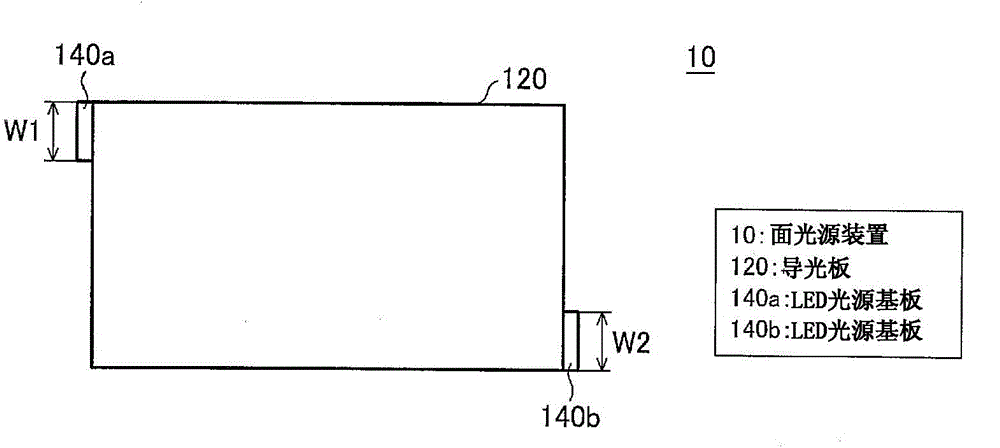 Edge light-type surface light source device and illumination device