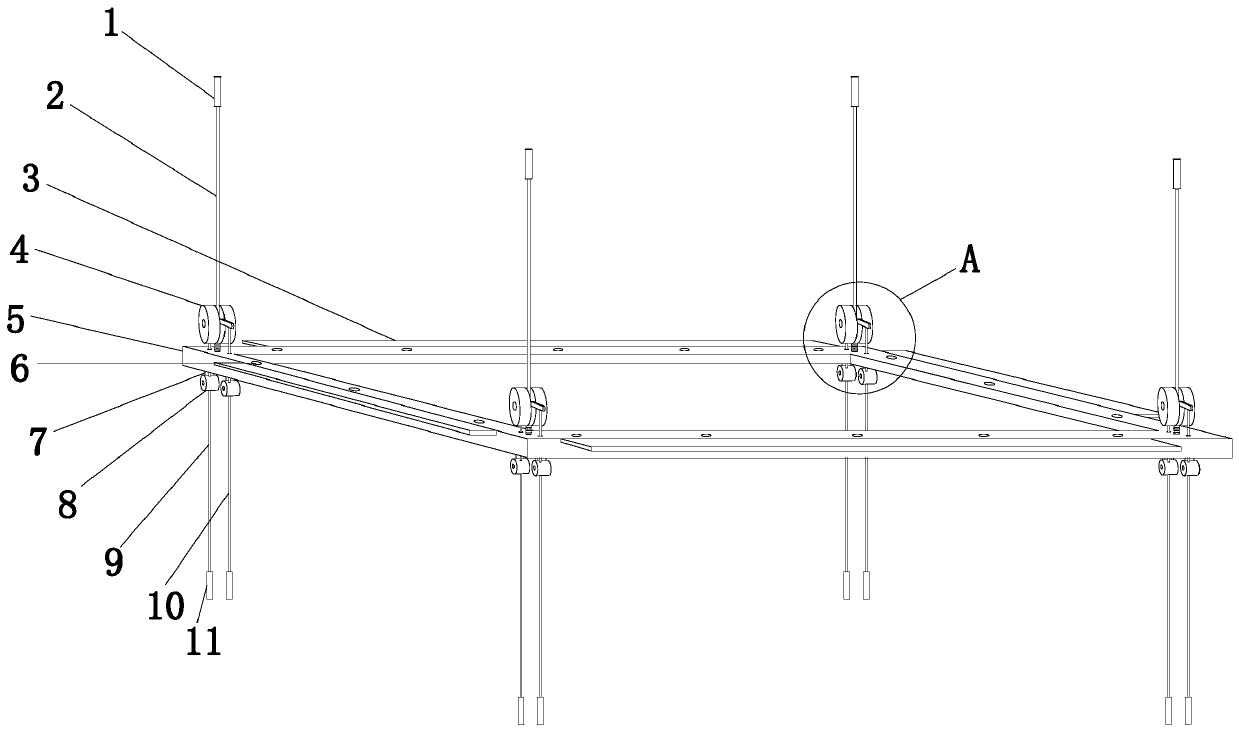 An air-conditioning unit chassis that is convenient for hoisting