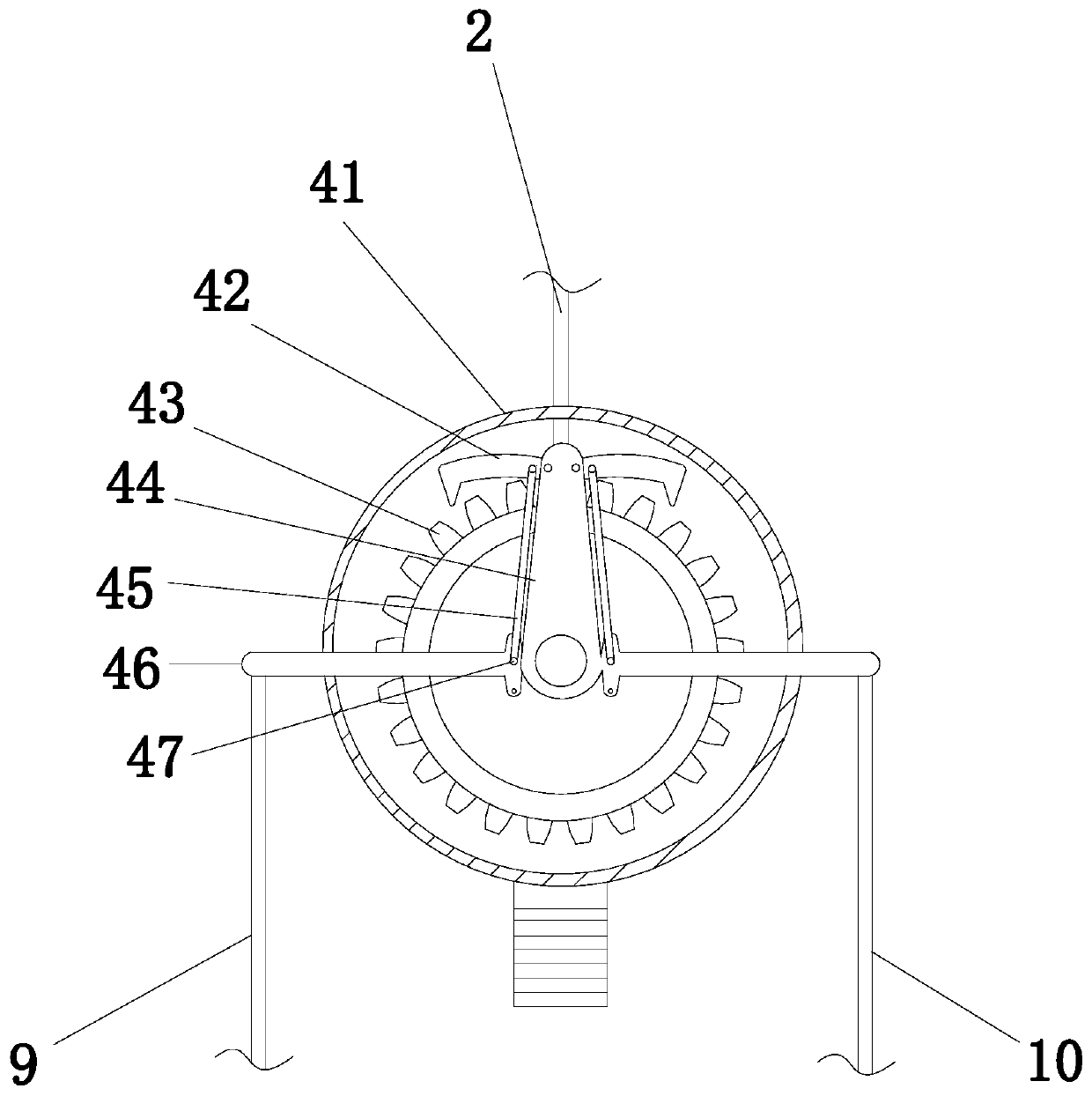 An air-conditioning unit chassis that is convenient for hoisting