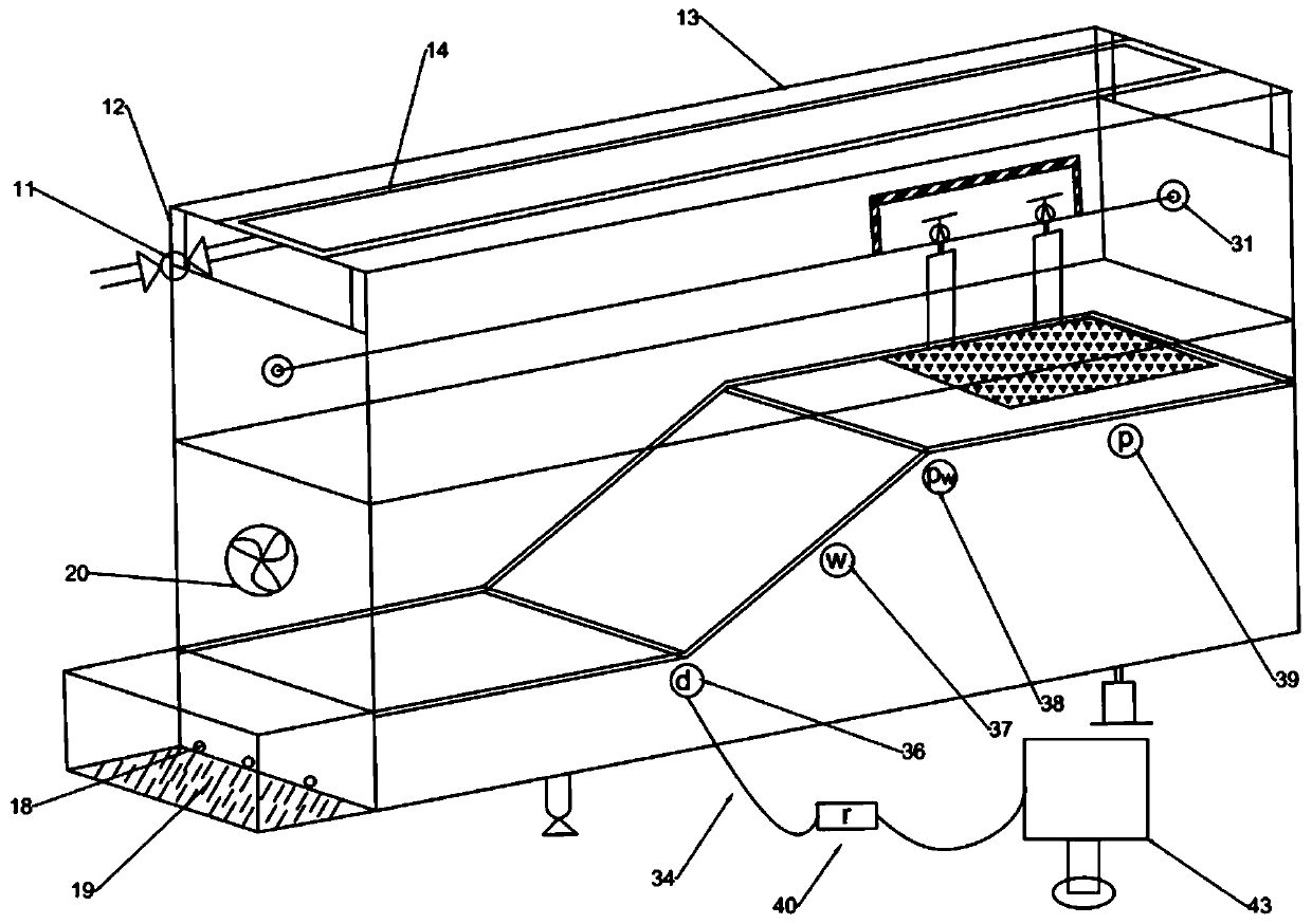 Side slope instability experiment device and method with rainfall and overload as inducements