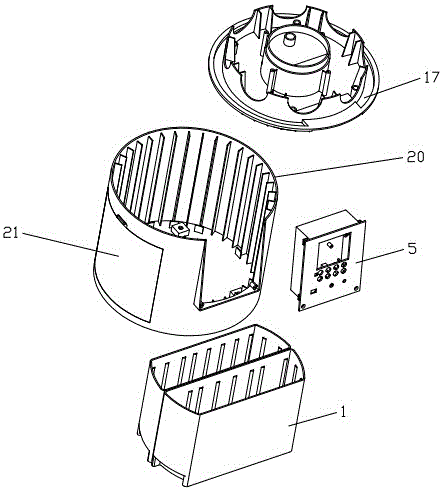 Cylindrical mobile air purification plant wall