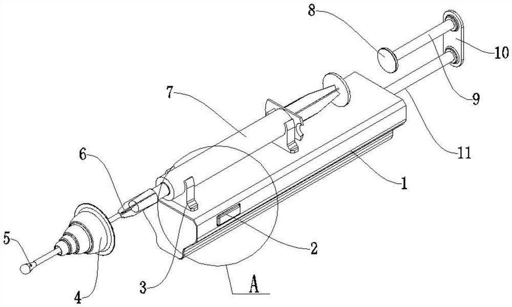 Safe laryngeal administration device for pediatric nursing