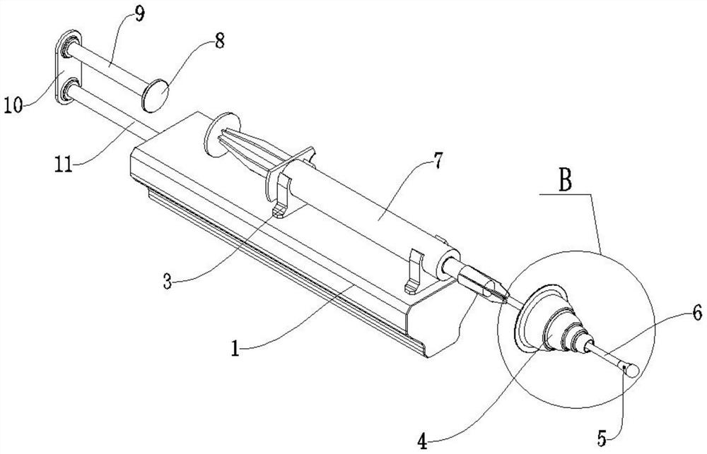 Safe laryngeal administration device for pediatric nursing