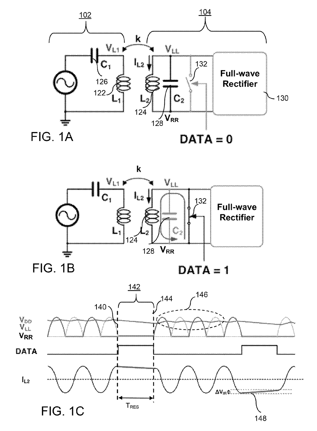 Wireless data and power transfer over an inductive telemetry link