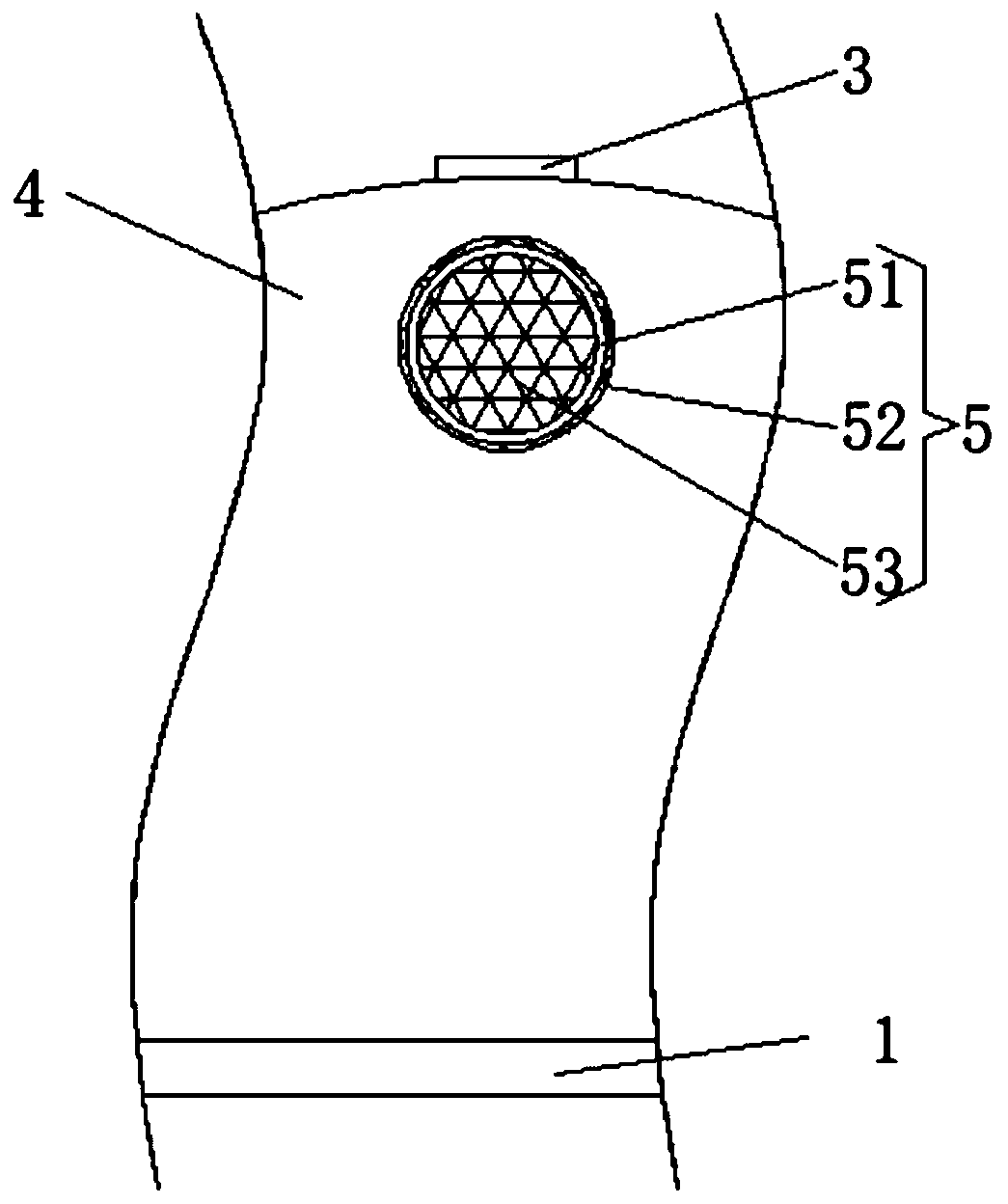 High-efficiency treatment device for grain airing