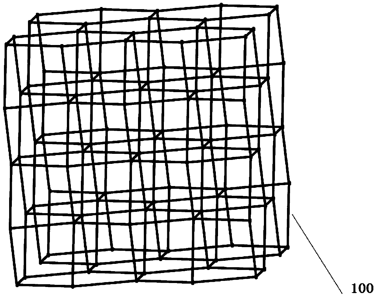 A two-way regular hexagonal grid structure and its construction method