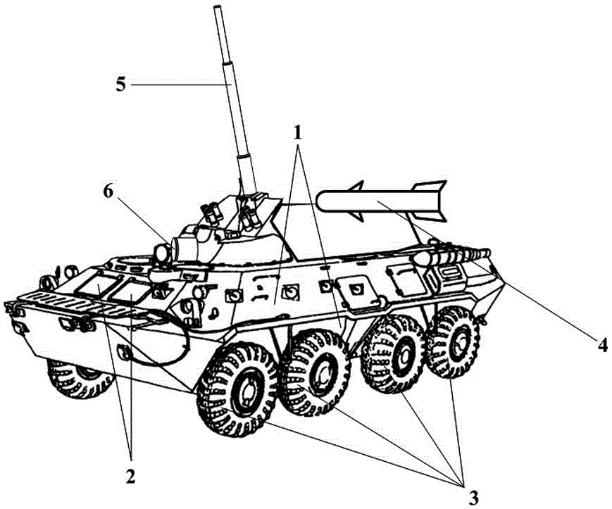 Special antitank wheel type infantry war vehicle model for adolescent national defense science and technology study