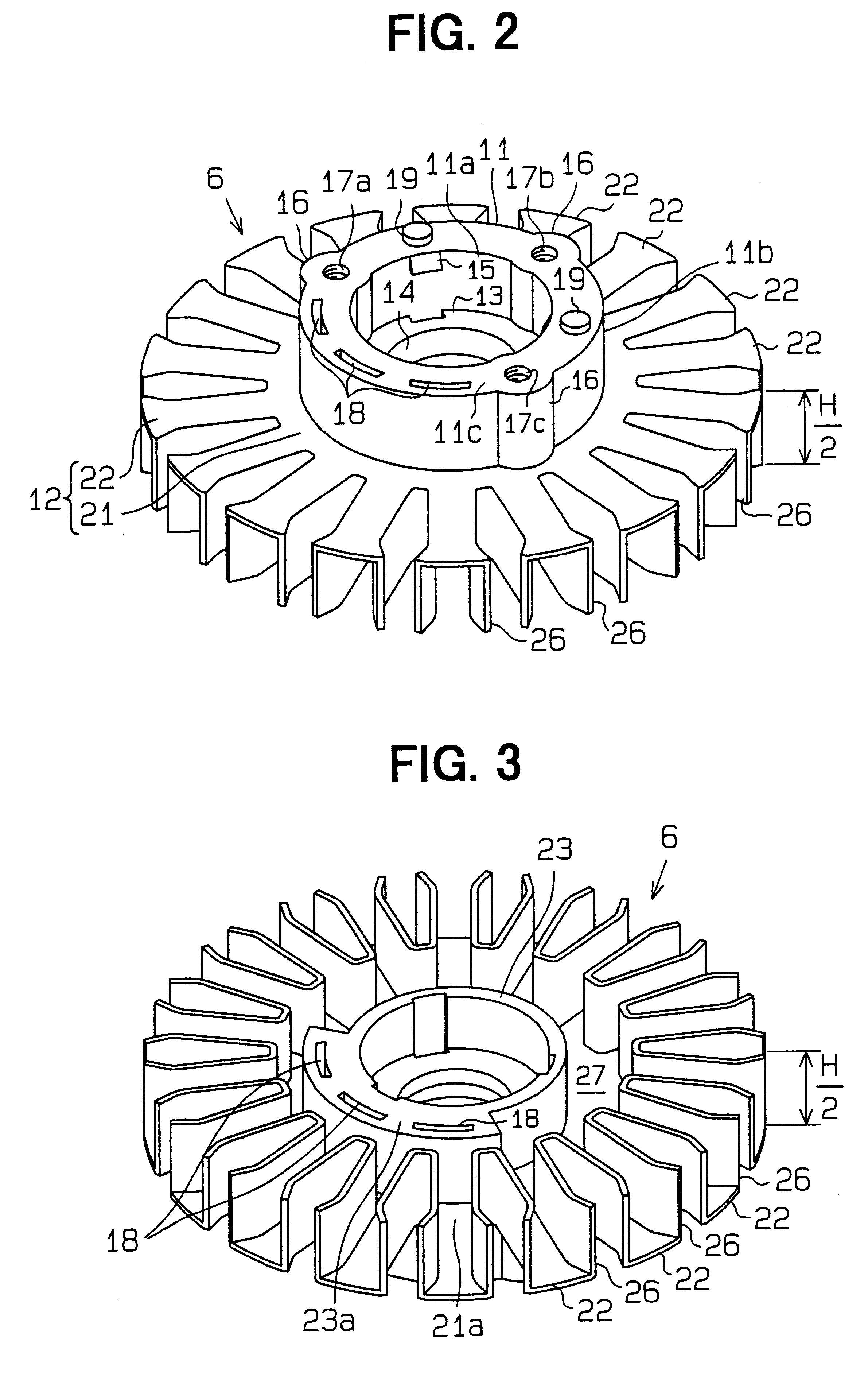Brushless motor for vehicle air conditioner