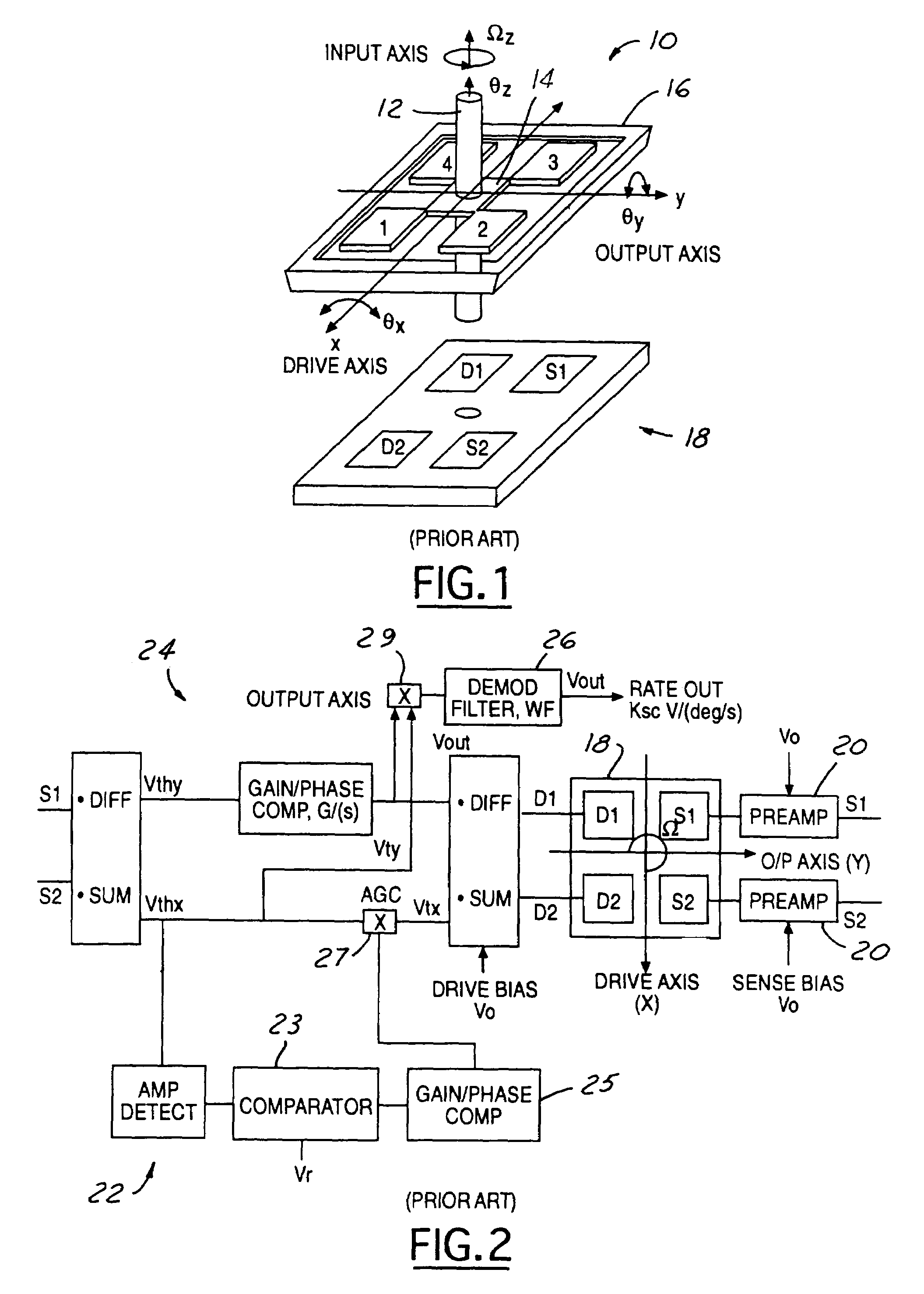 Cloverleaf microgyroscope with electrostatic alignment and tuning