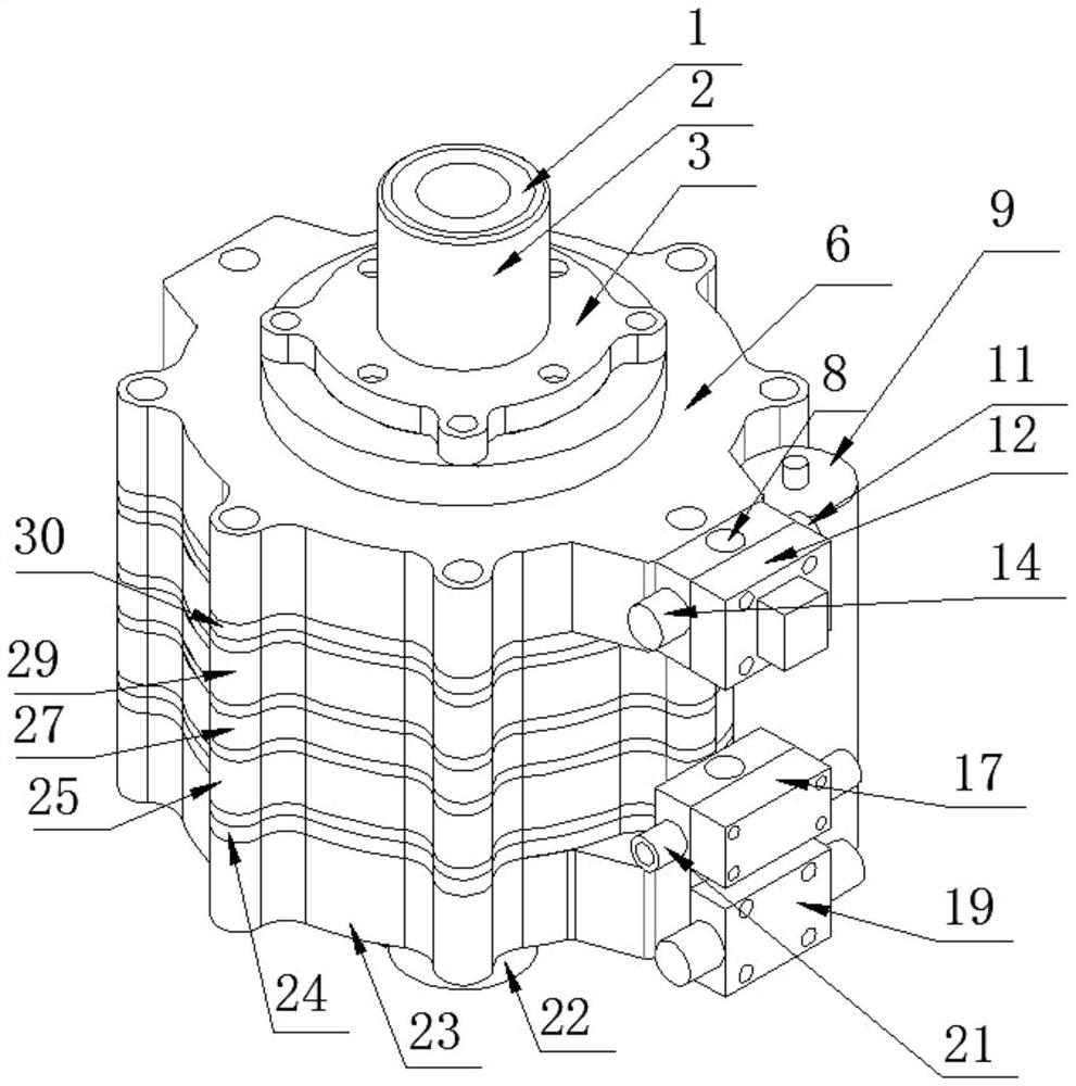 Hydraulic actuator for robot