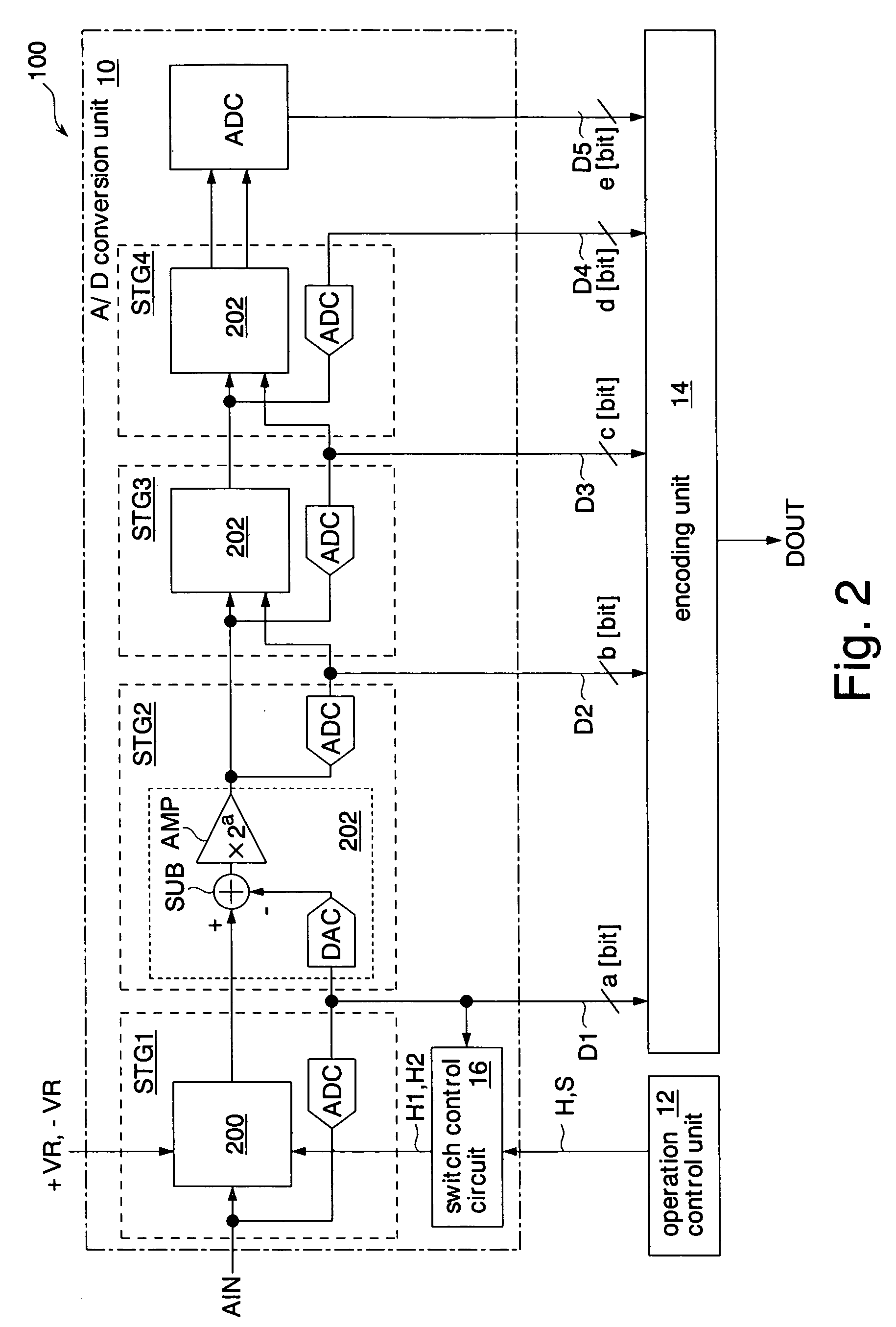 Switched-capacitor circuit and pipelined a/d converter