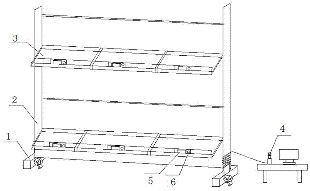 Intelligent display goods shelf with goods identification function and working method thereof