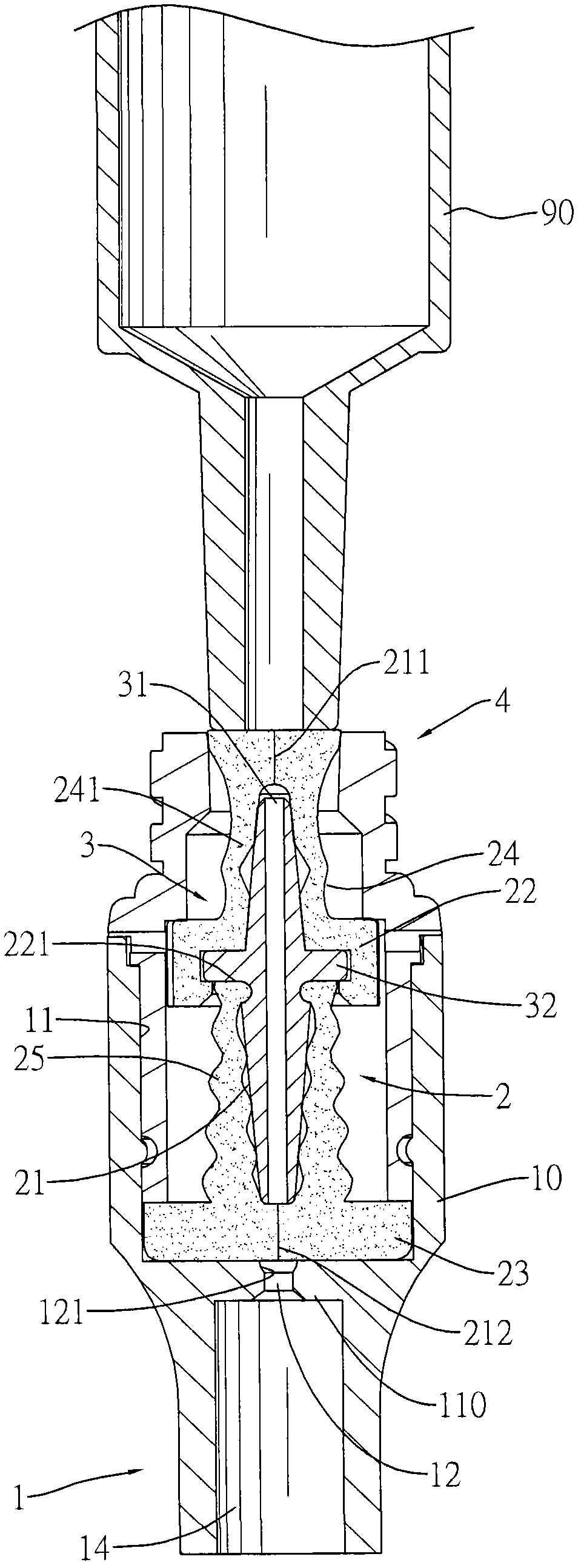 Needle-free injection connector without positive pressure and negative pressure