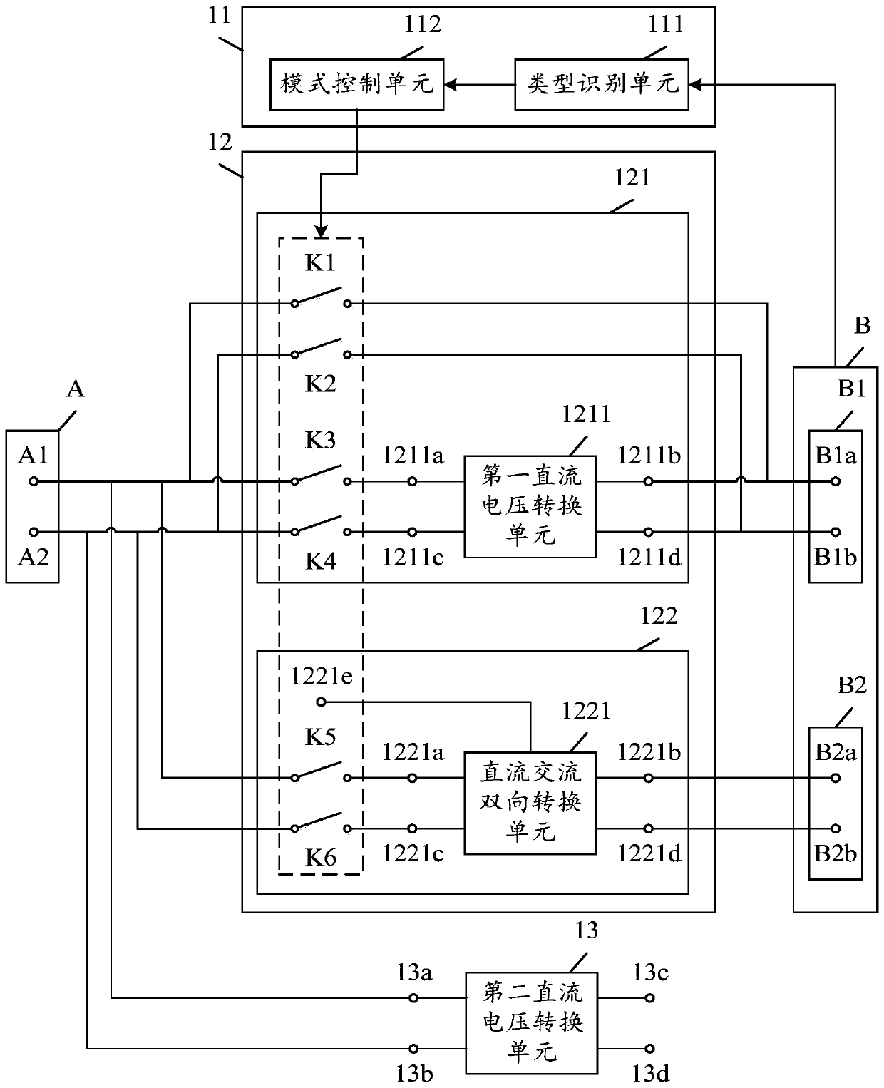 Vehicle charging and discharging control device and method and vehicle