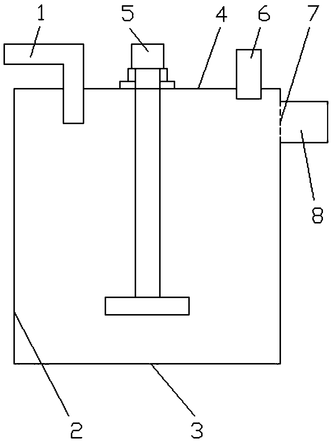 A kind of method for continuous purification of zinc sulfate solution and purification tank thereof