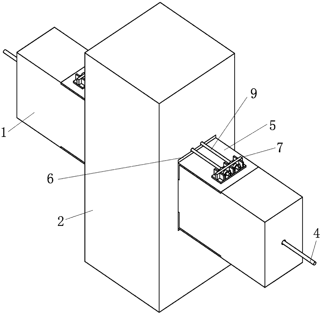 Prefabricated energy dissipation and damping beam-column joint for prestressed concrete frame