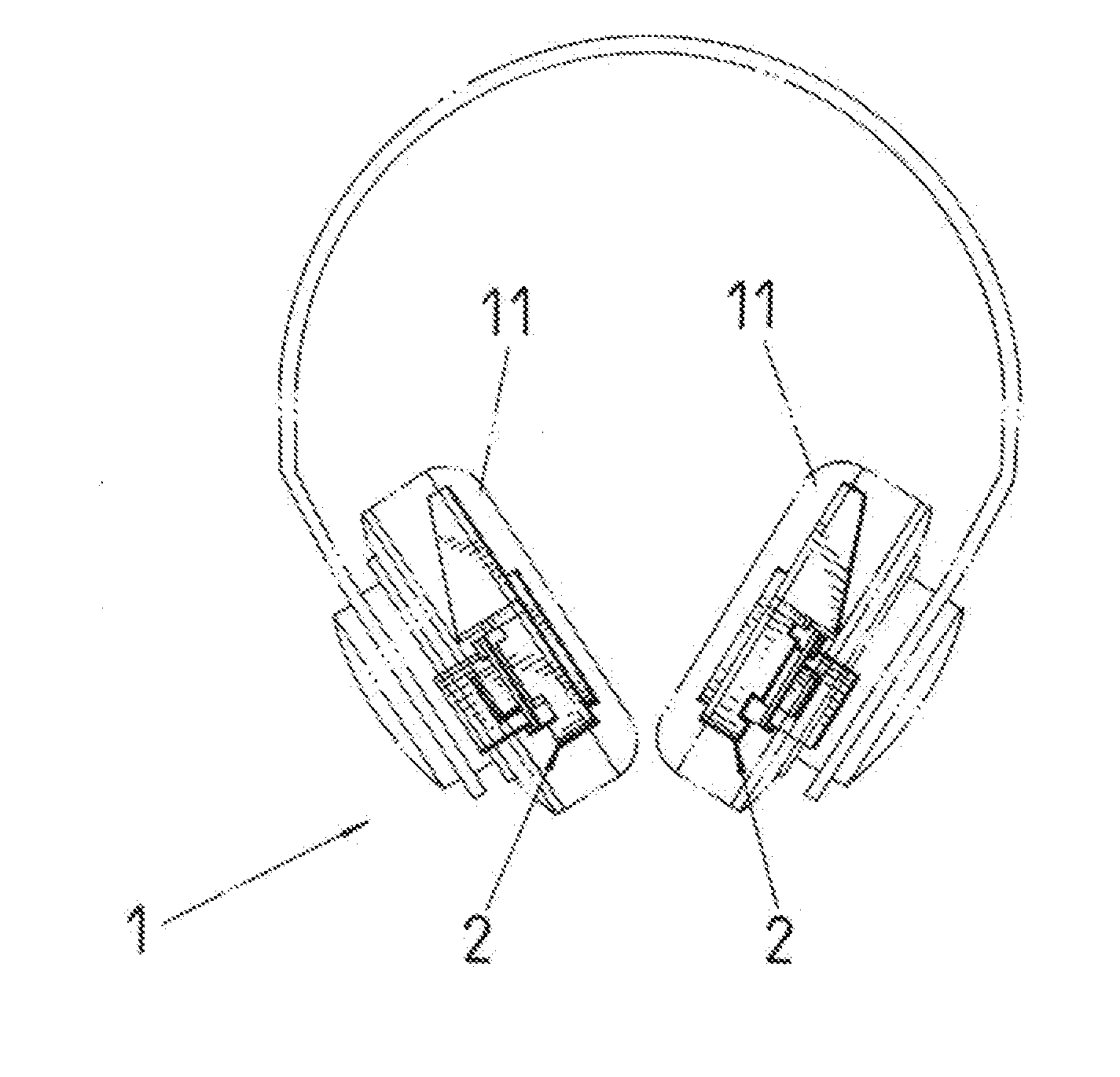 Hybrid electrostatic headphone module