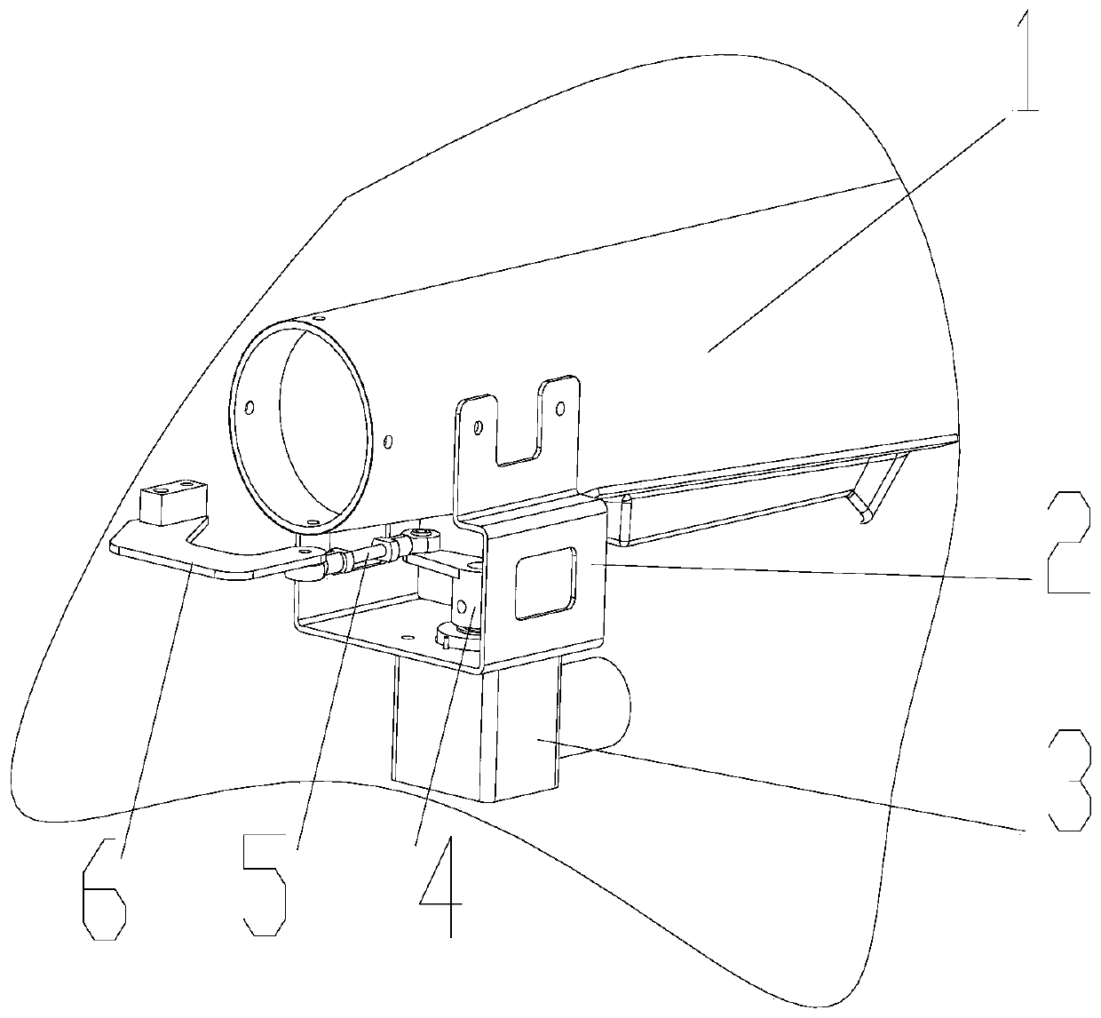 Tail vane refitting structure for refitting manned helicopter into aviation fire extinguishing device